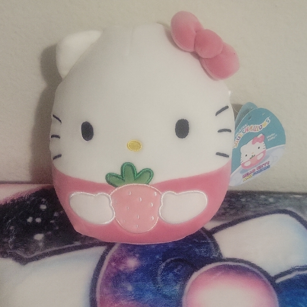 Hello Kitty Plush Toy with Pink Accents